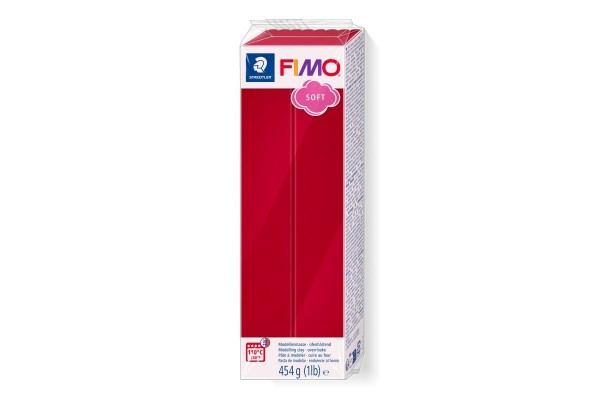 STAEDTLER ΠΗΛΟΣ FIMO SOFT 8021-26 Cherry Red 454g