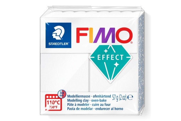 STAEDTLER ΠΗΛΟΣ FIMO EFFECT 8010-014 Translucent white 57g