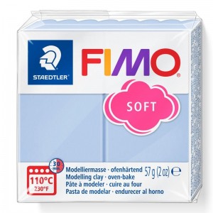 STAEDTLER ΠΗΛΟΣ FIMO SOFT 8020-T31 Serenity Blue 57g