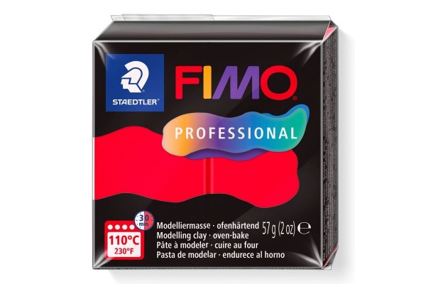 STAEDTLER ΠΗΛΟΣ FIMO PROFESSIONAL 8040-200 True Red 57g