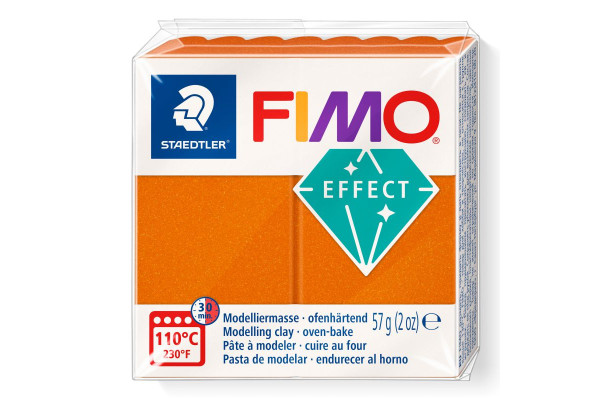 STAEDTLER ΠΗΛΟΣ FIMO 8010-41 EFFECT ORANGE METALLIC  57gr