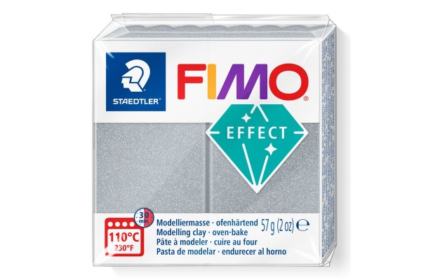 STAEDTLER ΠΗΛΟΣ FIMO 8010-81 EFFECT SILVER METALL 57gr