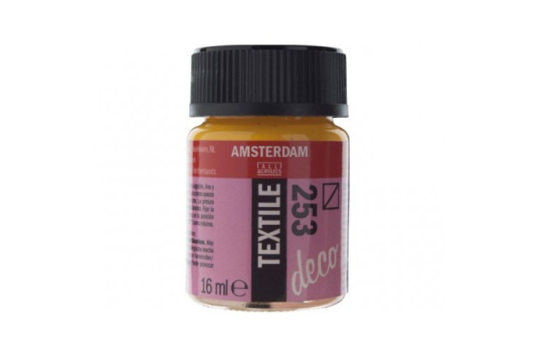 ΧΡΩΜΑ AMSTERDAM TEXTILE 253  GOLD YELLOW 16ml