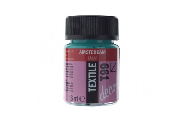 ΧΡΩΜΑ AMSTERDAM TEXTILE 661 TURGUOISE GREEN 16ML