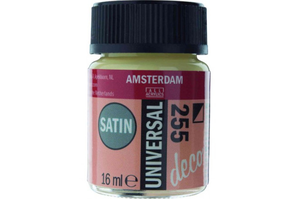 ΧΡΩΜΑ AMSTERDAM UNIVERSAL SATIN NAPLES YELLOW 255 16ML