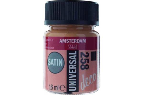 ΧΡΩΜΑ AMSTERDAM UNIVERSAL SATIN APRICOT 258 16ML