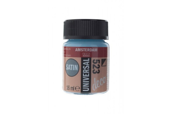 ΧΡΩΜΑ AMSTERDAM UNIVERSAL SATIN 523 ICE BLUE 16ML