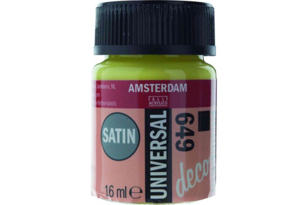 ΧΡΩΜΑ AMSTERDAM UNIVERSAL SATIN 649 LIME 16ML