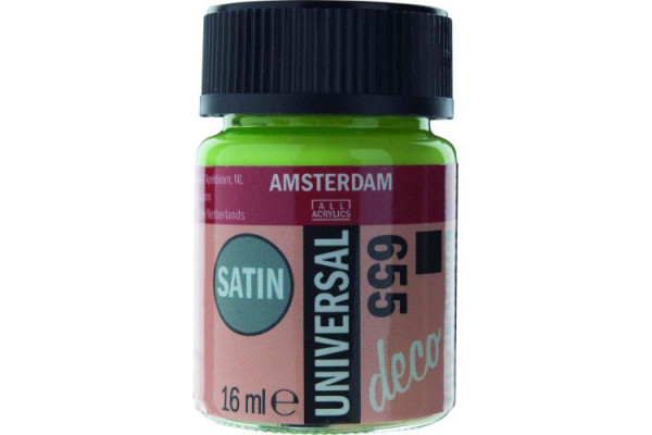 ΧΡΩΜΑ AMSTERDAM UNIVERSAL SATIN 655 APPLE GREEN 16ML