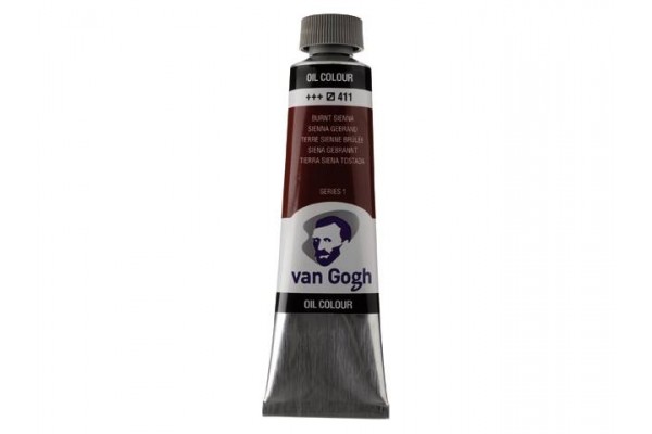 ΛΑΔΙΑ VAN GOGH 40ML S1 T.9 No. 411 BURNT SIENNA