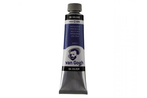 ΛΑΔΙΑ VAN GOGH 40ML S1 T.9 No. 570 PHTHALO BLUE