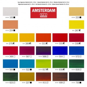 ΣΕΤ ΑΚΡΥΛΙΚΑ AMSTERDAM 24x20ml General selection set