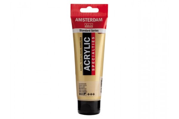 ΑΚΡΥΛΙΚΟ ΜΕΤΑΛΛΙΚΟ AMSTERDAM 120ml No.802 Light Gold