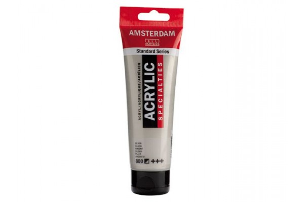 ΑΚΡΥΛΙΚΟ ΜΕΤΑΛΛΙΚΟ AMSTERDAM 120ml No.800 Silver