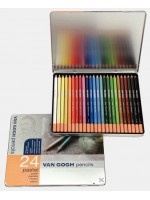 ΣΕΤ ΜΟΛΥΒΙΑ ΠΑΣΤΕΛ ΣΕ ΜΕΤΑΛΛΙΚΗ ΚΑΣΕΤΙΝΑ VAN COGH 24ΤΕΜ