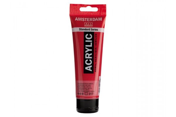ΑΚΡΥΛΙΚΟ AMSTERDAM 120ml No.317 Transparent Red Medium
