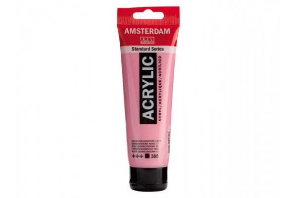 ΑΚΡΥΛΙΚΟ AMSTERDAM 120ml No.385 Quinacridone Rose Light