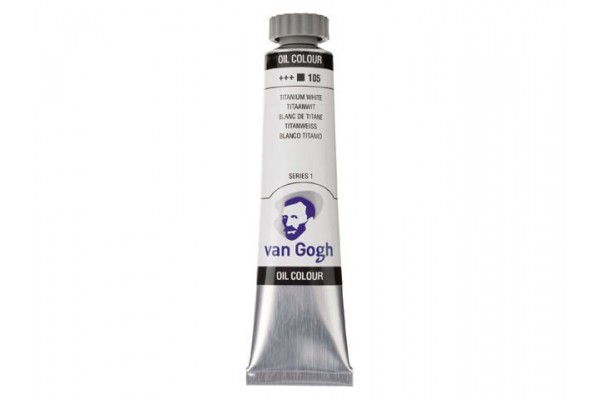ΛΑΔΙΑ VAN GOGH 20ML S1 T.7 No. 105 Titanium White (Safflower Oil)