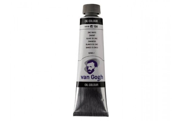 ΛΑΔΙΑ VAN GOGH 40ML S1 T.9 No. 104 Zinc White (Safflower Oil)