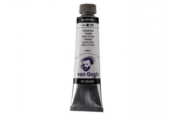 ΛΑΔΙΑ VAN GOGH 40ML S1 T.9 No. 105 Titanium White (Safflower Oil)