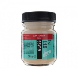 ΧΡΩΜΑ AMSTERDAM GLASS 119 Transparent White 50ml ΧΡΩΜΑ AMSTERDAM GLASS 119 Transparent White 50ml
