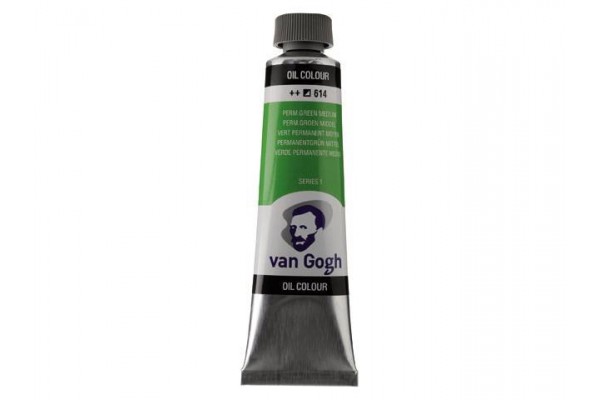 ΛΑΔΙΑ VAN GOGH 40ML S1 T.9 No. 614 Permanent Green Medium