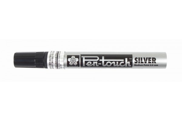ΜΑΡΚΑΔΟΡΟΙ PEN-TOUCH ΑΣΗΜΙ MEDIUM POINT 2mm