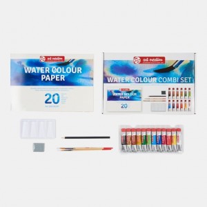 ΣΕΤ WATERCOLOUR ART CRΕΑΤΙΟΝ 12x12ml-ΜΠΛΟΚ-ΠΙΝΕΛΑ-ΜΟΛΥΒΙ-ΓΟΜΑ-ΠΑΛΕΤΑ