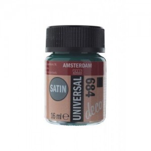 ΧΡΩΜΑ AMSTERDAM UNIVERSAL SATIN 684  BOTTLE GREEN 16ml