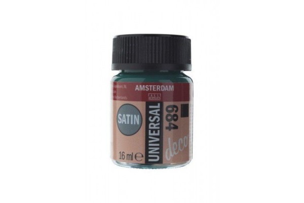 ΧΡΩΜΑ AMSTERDAM UNIVERSAL SATIN 684  BOTTLE GREEN 16ml