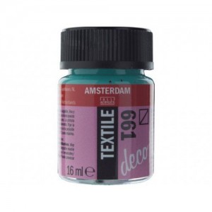ΧΡΩΜΑ AMSTERDAM TEXTILE 661 TURGUOISE GREEN 16ml