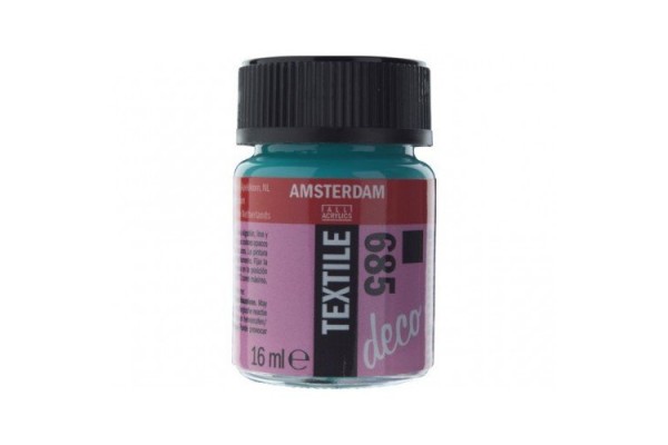 ΧΡΩΜΑ AMSTERDAM TEXTILE 685  TURQUOISE OPAQUE 16ml