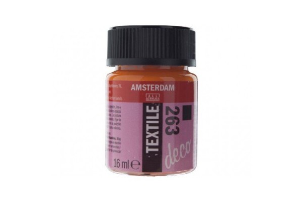 ΧΡΩΜΑ AMSTERDAM TEXTILE 263 ORANGE OPAQUE 16ml