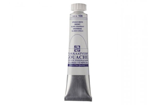 GOUACHE ΤΕΜΠΕΡΑ 20ML 106 WHITE ΕΧΤΡΑ OPAQ  ROYAL TALENS