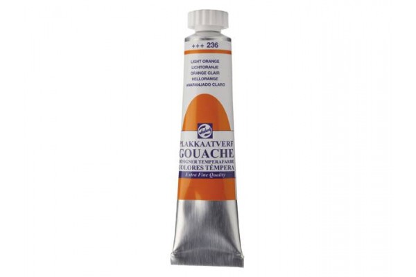 GOUACHE ΤΕΜΠΕΡΑ 20ML 236 LIGHT ORANGE ROYAL TALENS