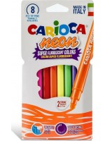 ΜΑΡΚΑΔΟΡΟΙ ΖΩΓΡΑΦΙΚΗΣ ΦΩΣΦΟΡΟΥΧΟΙ Carioca Neon 8 Χρώματα 42785