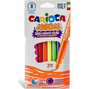 ΜΑΡΚΑΔΟΡΟΙ ΖΩΓΡΑΦΙΚΗΣ ΦΩΣΦΟΡΟΥΧΟΙ Carioca Neon 8 Χρώματα 42785 ΜΑΡΚΑΔΟΡΟΙ ΖΩΓΡΑΦΙΚΗΣ ΦΩΣΦΟΡΟΥΧΟΙ Carioca Neon 8 Χρώματα 42785