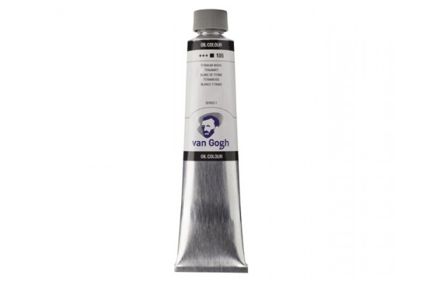 ΛΑΔΙΑ VAN GOGH S1 200ml No.105 Titanium White (Safflower Oil)