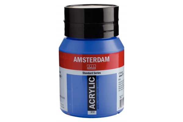 ΑΚΡΥΛΙΚΟ AMSTERDAM 500ml No.512 Cobalt Blue (Ultramarine)