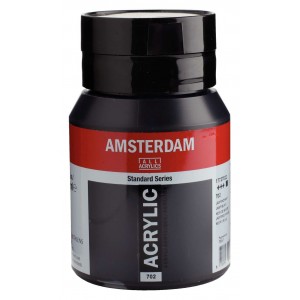 ΑΚΡΥΛΙΚΟ AMSTERDAM 500ml No.702 Lamp Black ΑΚΡΥΛΙΚΟ AMSTERDAM 500ml No.702 Lamp Black