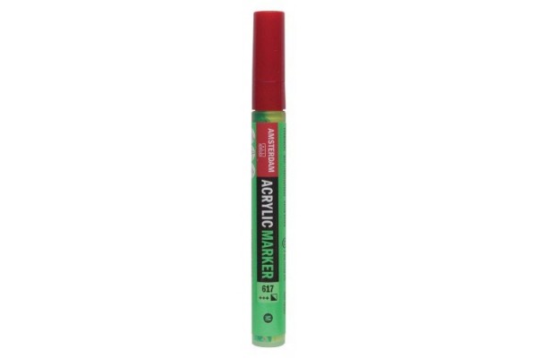 ΜΑΡΚΑΔΟΡΟΣ ΑΚΡΥΛΙΚΟΣ AMSTERDAM M 3-4mm 617 Yellow Green