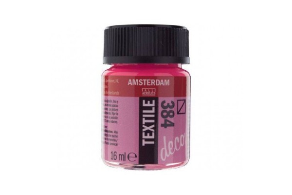 ΧΡΩΜΑ AMSTERDAM TEXTILE 384 REFLEX ROSE 16ml