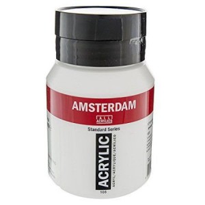 ΑΚΡΥΛΙΚΟ AMSTERDAM 500ml No.105 Titanium White