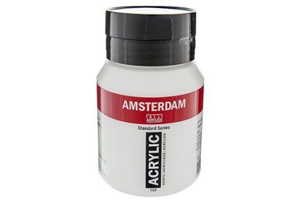 ΑΚΡΥΛΙΚΟ AMSTERDAM 500ml No.105 Titanium White
