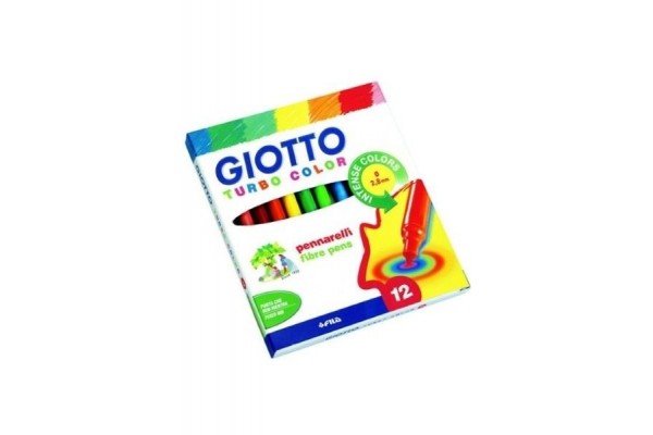 ΜΑΡΚΑΔΟΡΟΙ ΖΩΓΡΑΦΙΚΗΣ ΛΕΠΤΟΣ  12ΧΡΩΜΑΤΑ TURBO COLOR GIOTTO