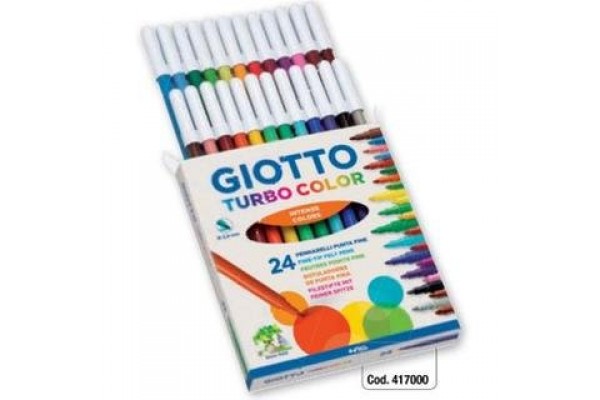 ΜΑΡΚΑΔΟΡΟΙ ΖΩΓΡΑΦΙΚΗΣ 24ΤΕΜ ΛΕΠΤΟΣ TURBO COLOR GIOTTO