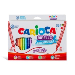 ΜΑΡΚΑΔΟΡΟΣ ΖΩΓΡΑΦΙΚΗΣ CARIOCA BIRELLO 24ΧΡΩΜΑΤΑ SUPERWASHABLE ΜΑΡΚΑΔΟΡΟΣ ΖΩΓΡΑΦΙΚΗΣ CARIOCA BIRELLO 24ΧΡΩΜΑΤΑ SUPERWASHABLE
