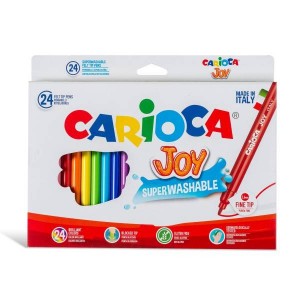 ΜΑΡΚΑΔΟΡΟΙ ΖΩΓΡΑΦΙΚΗΣ CARIOCA JOY 24ΧΡΩΜ. ΛΕΠΤΗ ΜΥΤΗ 2,6MM ΜΑΡΚΑΔΟΡΟΙ ΖΩΓΡΑΦΙΚΗΣ CARIOCA JOY 24ΧΡΩΜ. ΛΕΠΤΗ ΜΥΤΗ 2,6MM