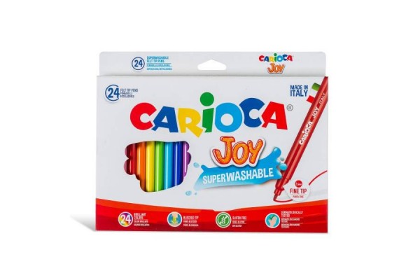 ΜΑΡΚΑΔΟΡΟΙ ΖΩΓΡΑΦΙΚΗΣ CARIOCA JOY 24ΧΡΩΜ. ΛΕΠΤΗ ΜΥΤΗ 2,6MM