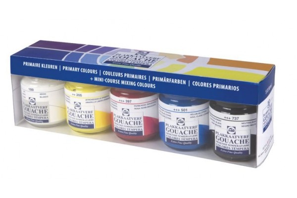 ΣΕΤ ΤΕΜΠΕΡΕΣ 5x50ml ΒΑΣΙΚΑ ΧΡΩΜΑΤΑ TALENS EXTRA FINE QUALITY